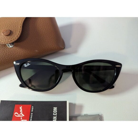 Ray-Ban Accessories - RAY-BAN NINA Cat Eye Sunglasses Black Frames Y2K Luxury Retro